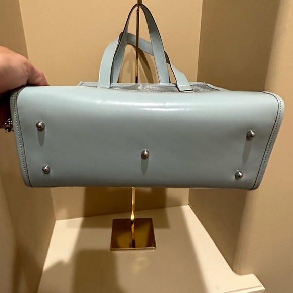 Gucci By Tom Ford Blue Mesh Tote with Pouch - Picture 11 of 12